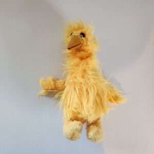 Vintage 70s 80s YELLOW BIG BIRD Stuffed Plush Animal Toy Pet Ganz Bros Rubber